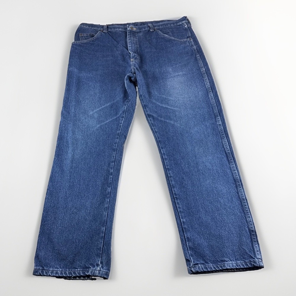 Wrangler Rugged Wear Jeans Mens 40x29 Blue Denim Pants Straight Leg Medium Wash